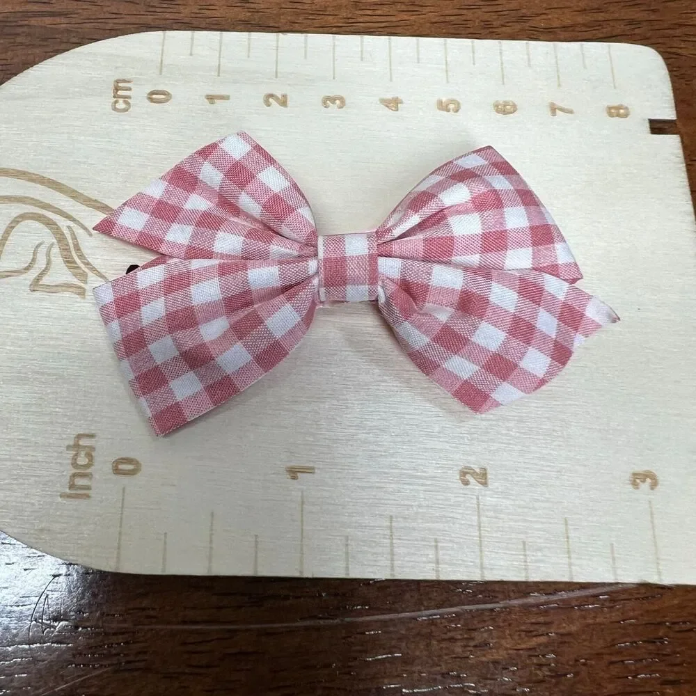 Hair pins fashion bear flower ribbon hair pin 4PC set Pink anime LA Comic Con